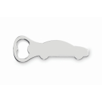 Zinc alloy car-shaped bottle opener matt silver colour third view