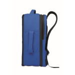 RPET polyester cabin backpack with trolley strap 15'' royal blue colour