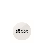 Round PVC-laminated magnet for full-colour branding white colour view with print area