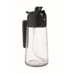 2-in-1 glass oil dispenser with cap 450ml black colour second view