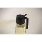 2-in-1 glass oil dispenser with cap 450ml black colour seventh photographic view