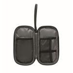 Technical organizer bag in 600D polyester with PU black colour second view