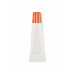 Vegan lip balm in tube with SPF10 vanilla 12 g orange colour
