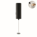 AA battery milk frother for office use black colour sixth view
