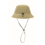 Foldable waterproof nylon bucket hat UPF50+ khaki colour second view