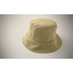 Foldable waterproof nylon bucket hat UPF50+ khaki colour fourth photographic view