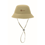 Foldable waterproof nylon bucket hat UPF50+ khaki colour main view