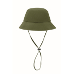 Foldable waterproof nylon bucket hat UPF50+ military green colour