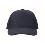 5-panel corduroy cap with adjustable closure 220 g/m² blue colour fourth view