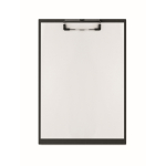 Lightweight cardboard clipboard with metal clip A4 black colour third view