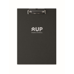 Lightweight cardboard clipboard with metal clip A4 black colour main view