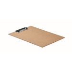 Lightweight cardboard clipboard with metal clip A4 beige colour fourth view