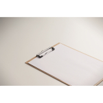 Lightweight cardboard clipboard with metal clip A4 beige colour fifth photographic view