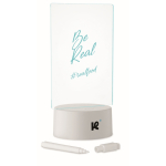 Acrylic LED board with aluminum base and white marker white colour fifth main view