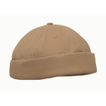Docker-style cotton cap with mesh and buckle 260 g/m² khaki colour