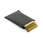 Reusable waterproof emergency blanket with RPET pouch black colour