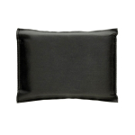 Reusable waterproof emergency blanket with RPET pouch black colour fourth view