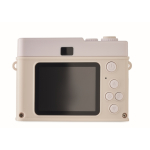 Rechargeable compact digital camera with 2” LCD screen beige colour sixth view
