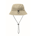 Water-repellent polyester bucket hat 64 g/m² khaki colour second view