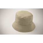 Water-repellent polyester bucket hat 64 g/m² khaki colour sixth photographic view