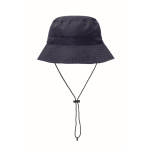 Water-repellent polyester bucket hat 64 g/m² navy-blue colour