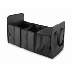 Foldable car organizer made of RPET 600D polyester black colour second view
