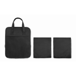 Foldable car organizer made of RPET 600D polyester black colour fourth view