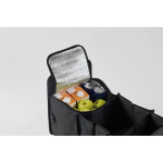 Foldable car organizer made of RPET 600D polyester black colour fifth photographic view