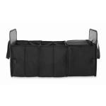 Foldable car organizer made of RPET 600D polyester black colour ninth view