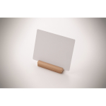 Sublimated aluminum plaque with bamboo base 12 x 15cm wood colour fourth photographic view