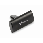 Car air freshener case with aluminum lid and clip black colour main view