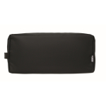 RPET 600D polyester shoe bag with zipper black colour sixth view