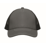 5-panel trucker cap in cotton and mesh 250 g/m² dark grey colour second view