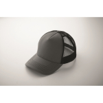 5-panel trucker cap in cotton and mesh 250 g/m² dark grey colour fifth photographic view
