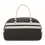 Classic vintage sports bag in synthetic leather 21.5L black colour second view