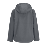 Women's softshell jacket with hood and fleece lining SOL'S dark grey colour
