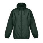 190T polyester windbreaker jacket with hood SOL'S bottle green colour eighth view