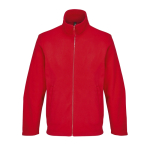 Unisex microfleece jacket with zip and pockets SOL'S red colour fifth view
