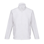 Unisex microfleece jacket with zip and pockets SOL'S white colour ninth view