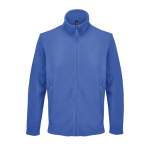 Unisex microfleece jacket with zip and pockets SOL'S royal blue colour third view