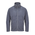 Unisex microfleece jacket with zip and pockets SOL'S marbled grey colour