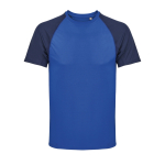 Breathable recycled polyester T-shirt SOL'S marbled dark blue colour