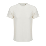 Breathable recycled polyester T-shirt SOL'S off white colour