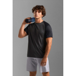Breathable recycled polyester T-shirt SOL'S taupe grey colour
