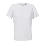 Women's breathable recycled polyester T-shirt SOL'S white colour ninth view