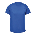 Women's breathable recycled polyester T-shirt SOL'S royal blue colour third view