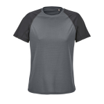 Women's breathable recycled polyester T-shirt SOL'S taupe grey colour tenth view