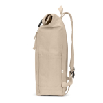 Roll-top backpack with top closure and pockets 17L 380 g/m² natural colour fourth view