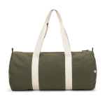 Eco sports bag with inner pocket 24L 380 g/m2 dark green colour first view