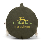 Eco sports bag with inner pocket 24L 380 g/m2 dark green colour image with logo